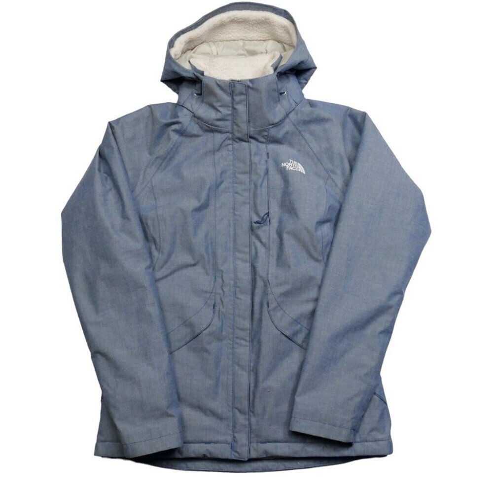 The North Face Inlux Insulated DryVent Hooded Jacket Womens small Gray ANF0A2VEA